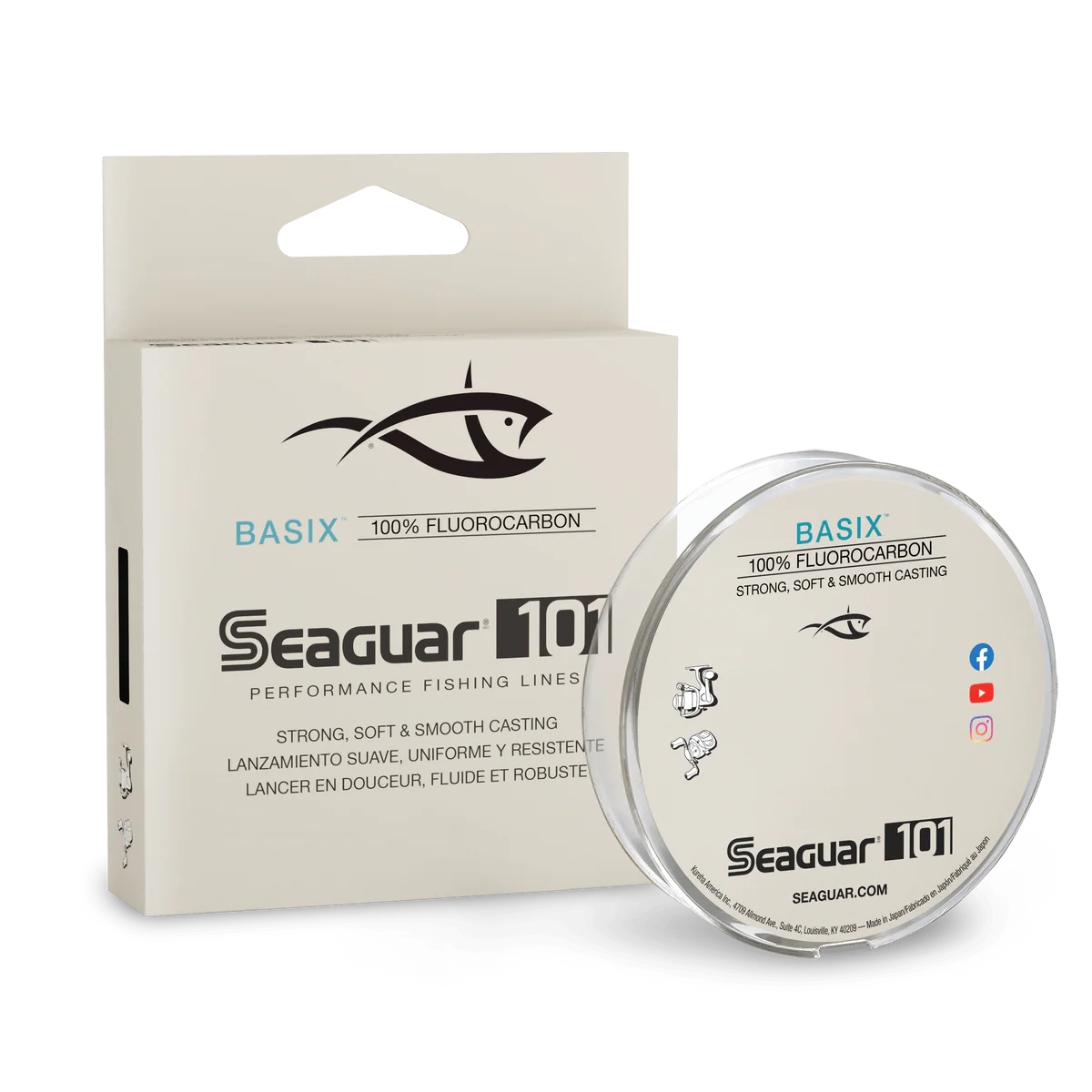 Seaguar 101 BASIX Fluoro Fishing Line- 200 yd Spool