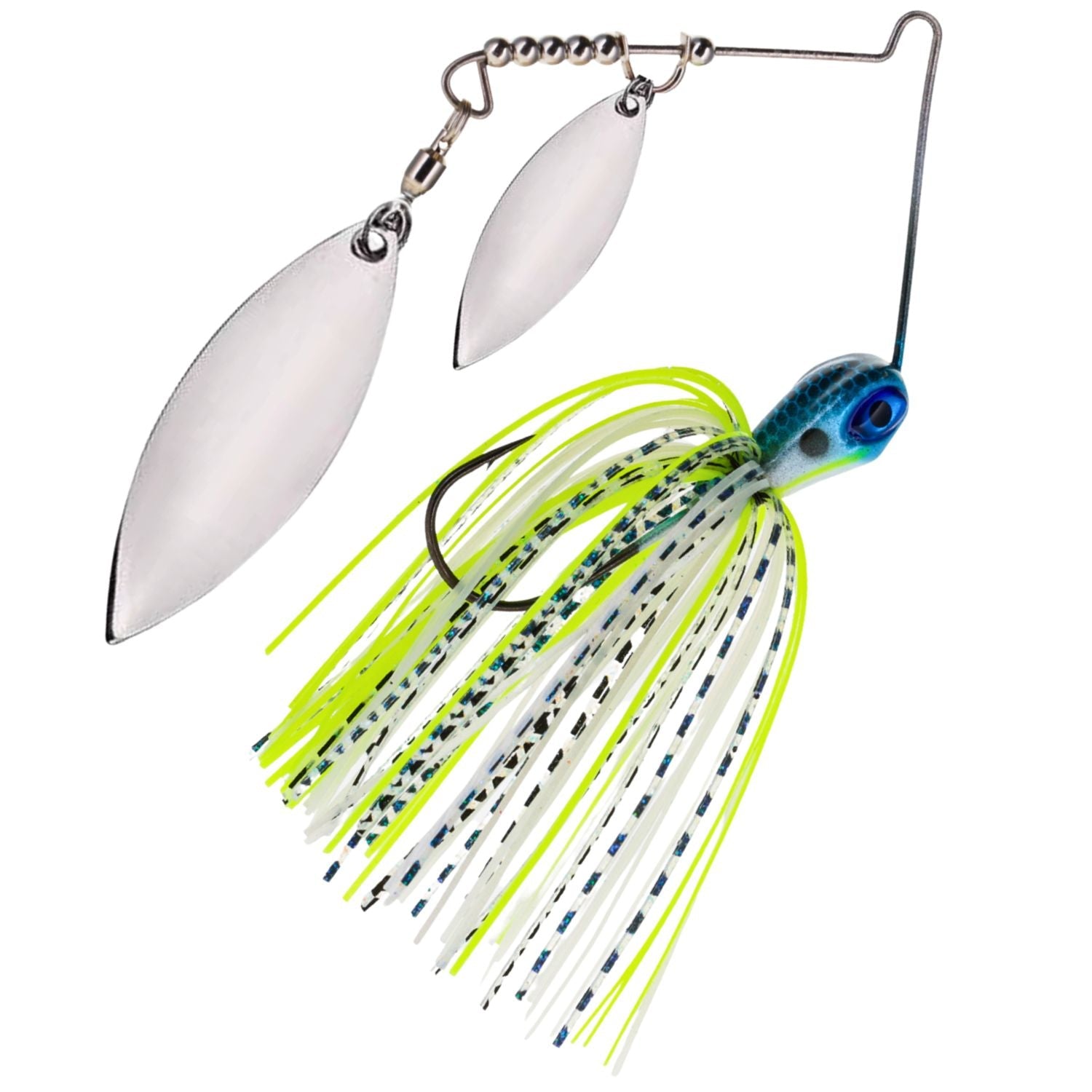 Reaction Tackle Tungsten Double Willow Blade Spinnerbait Jigs (2-Pack)