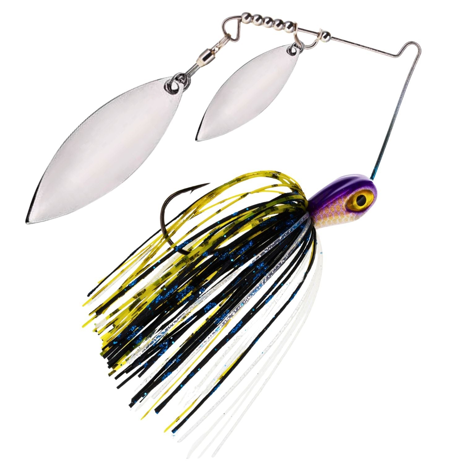 Reaction Tackle Tungsten Double Willow Blade Spinnerbait Jigs (2-Pack)