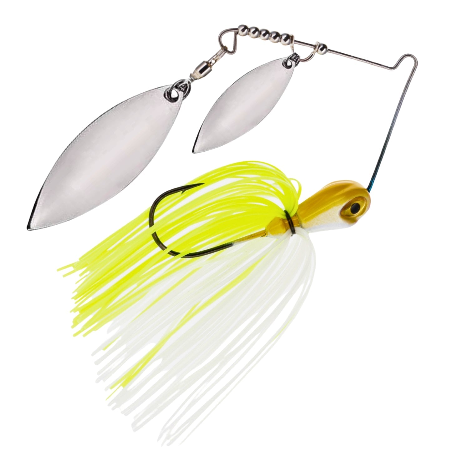 Reaction Tackle Lead Double Willow Blade Spinnerbait Jigs (3-Pack)