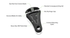 Line Cutterz Ceramic Blade Zipper Pull - Black