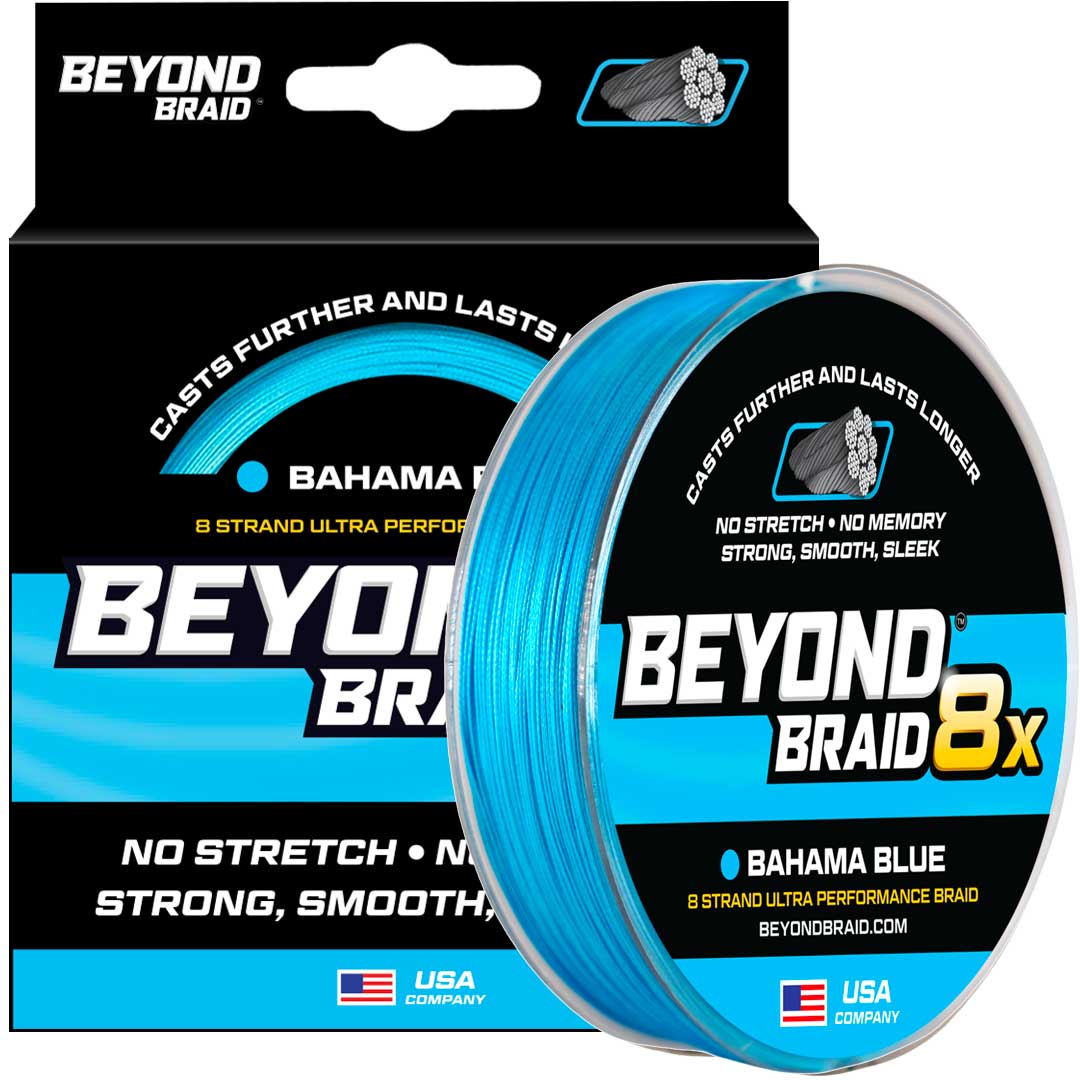 Beyond Braid Bahama Blue 8X Ultra Performance 8 Strand Braided Line