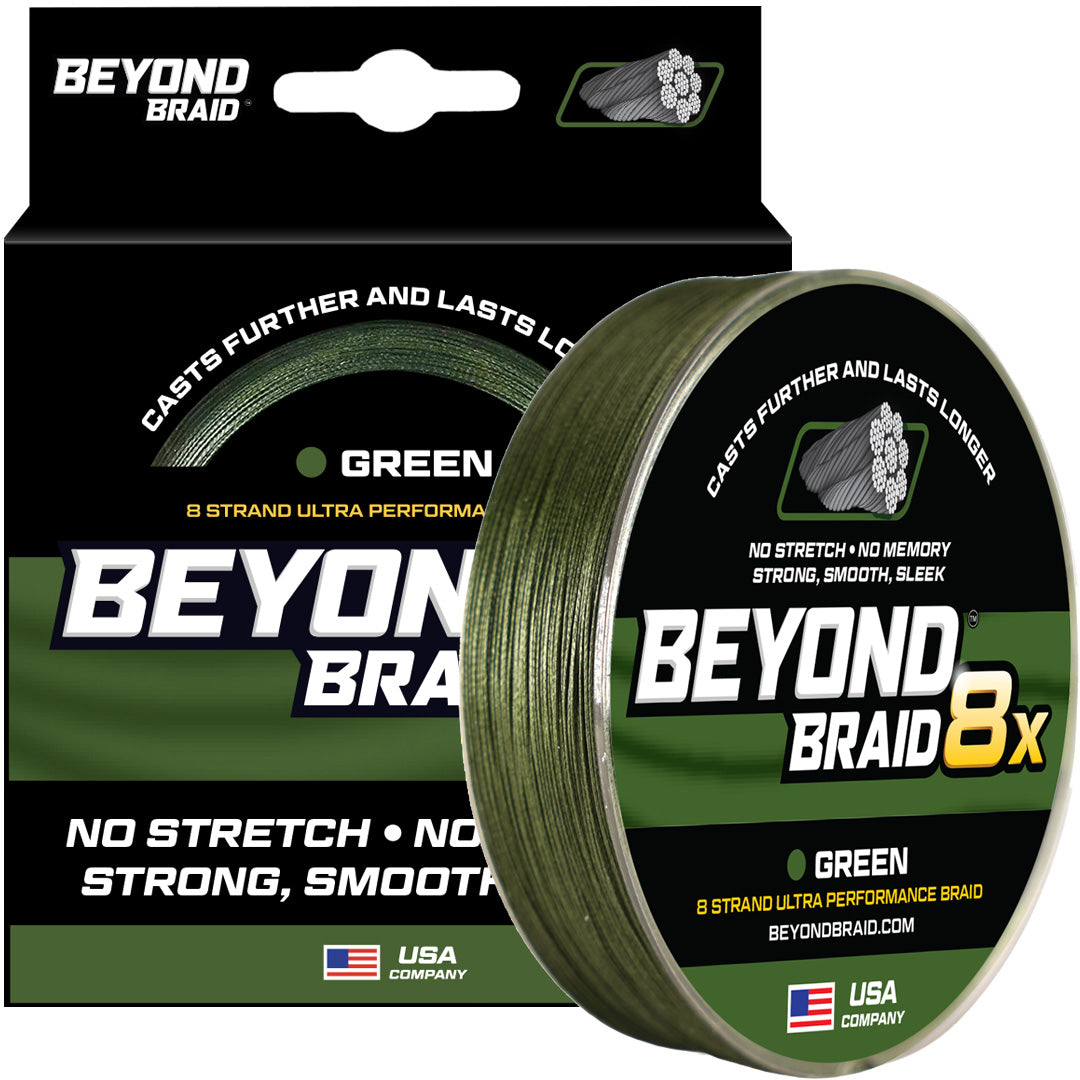 Beyond Braid Green 8X Ultra Performance 8 Strand Braided Line
