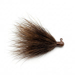Jig Shack Hand Tied Ball Hair Jigs - Brown