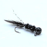 Hand Tied Crappie Jigs  - Rooster Hackle Tail