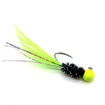 Hand Tied Crappie Jigs  - Rooster Hackle Tail