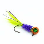 Hand Tied Crappie Jigs  - Rooster Hackle Tail