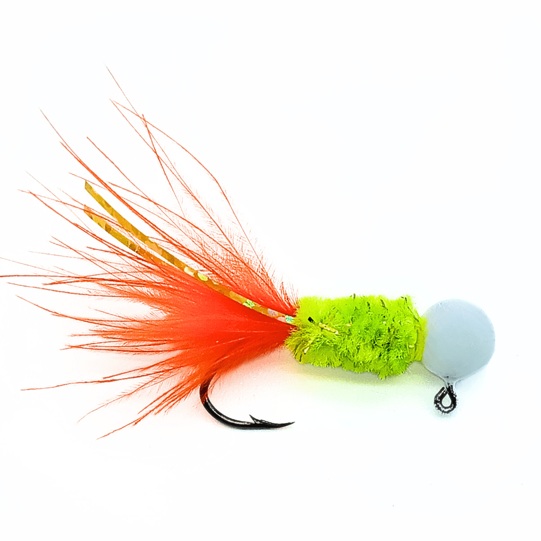 Hand Tied Crappie Jigs  - Marabou Tail