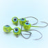 Free Style Jig Heads - 3D Eyes - 12 Pack - No Collar