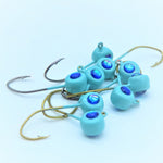 Free Style Jig Heads - 3D Eyes - 12 Pack - No Collar