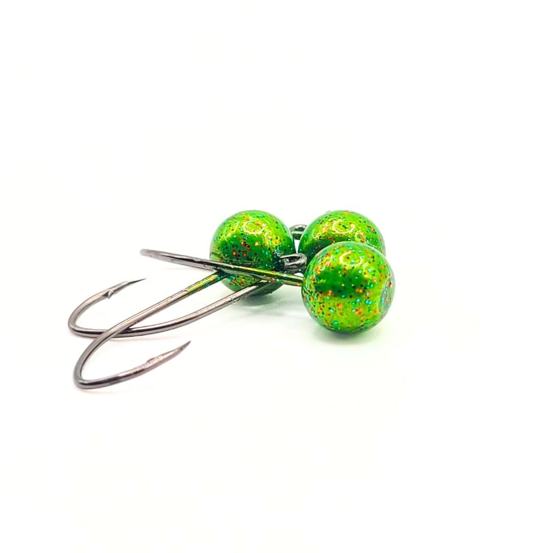 Round Jig Heads - 1/32- 1/16 - 1/8 - 12 Pack - No Collar