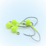 Round Jig Heads - 1/32- 1/16 - 1/8 - 12 Pack - No Collar