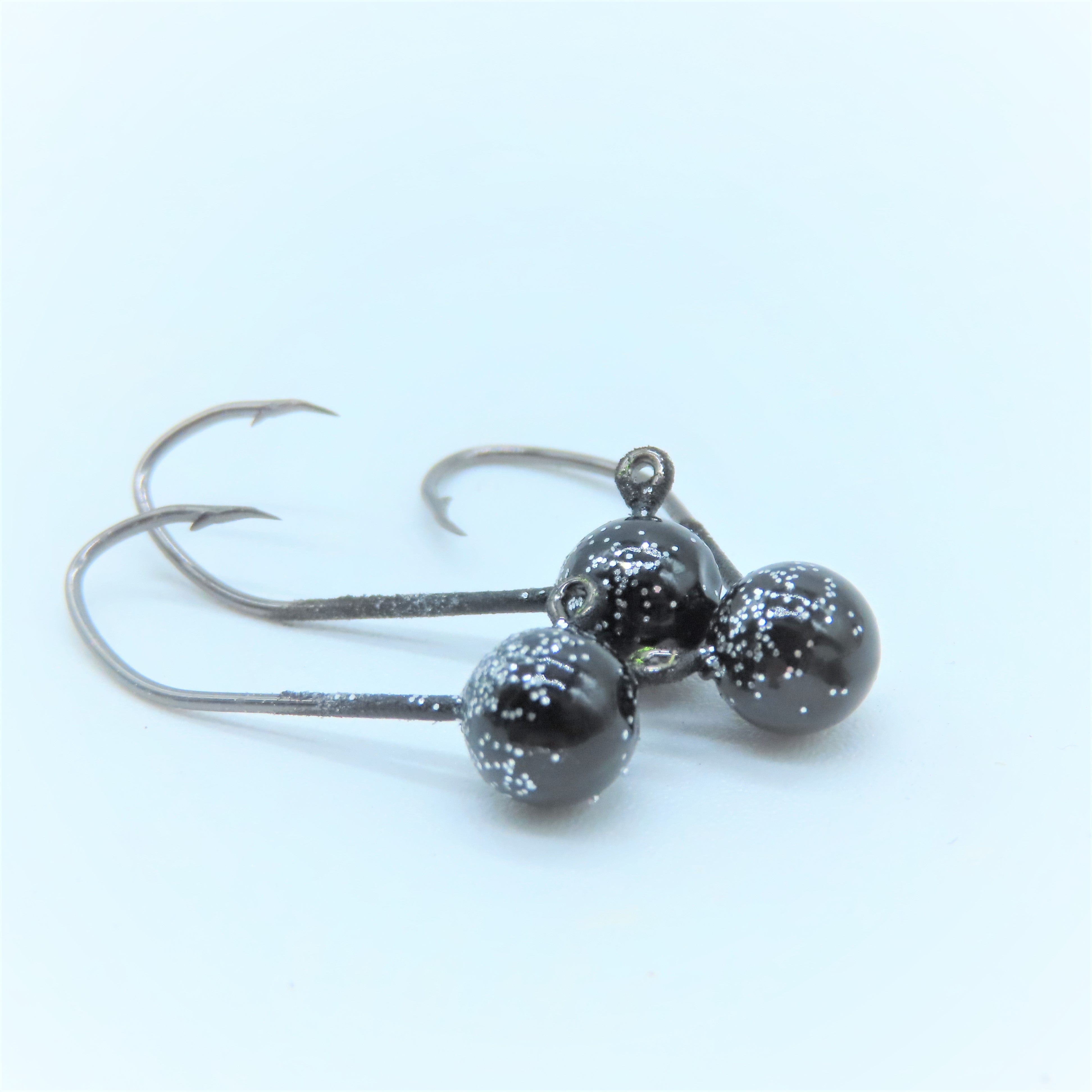 Round Jig Heads - 1/32- 1/16 - 1/8 - 12 Pack - No Collar