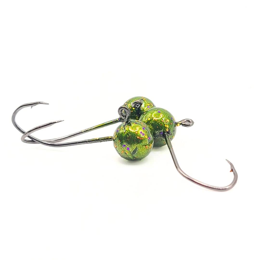 Round Jig Heads - 1/32- 1/16 - 1/8 - 12 Pack - No Collar