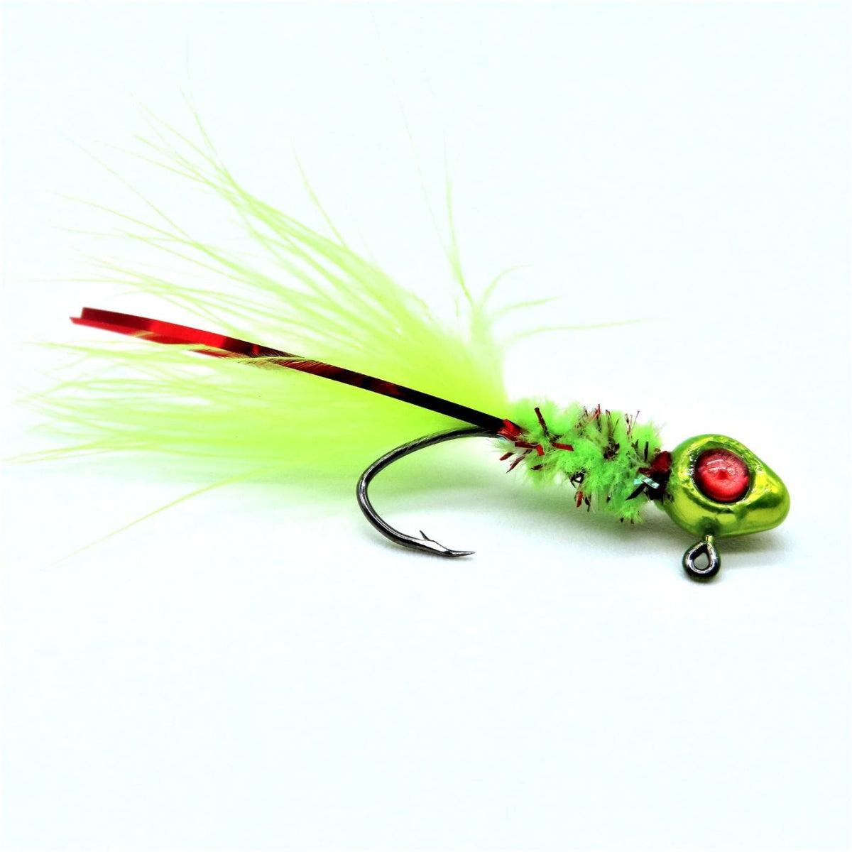 Hand Tied Crappie Jigs  - Marabou Tail