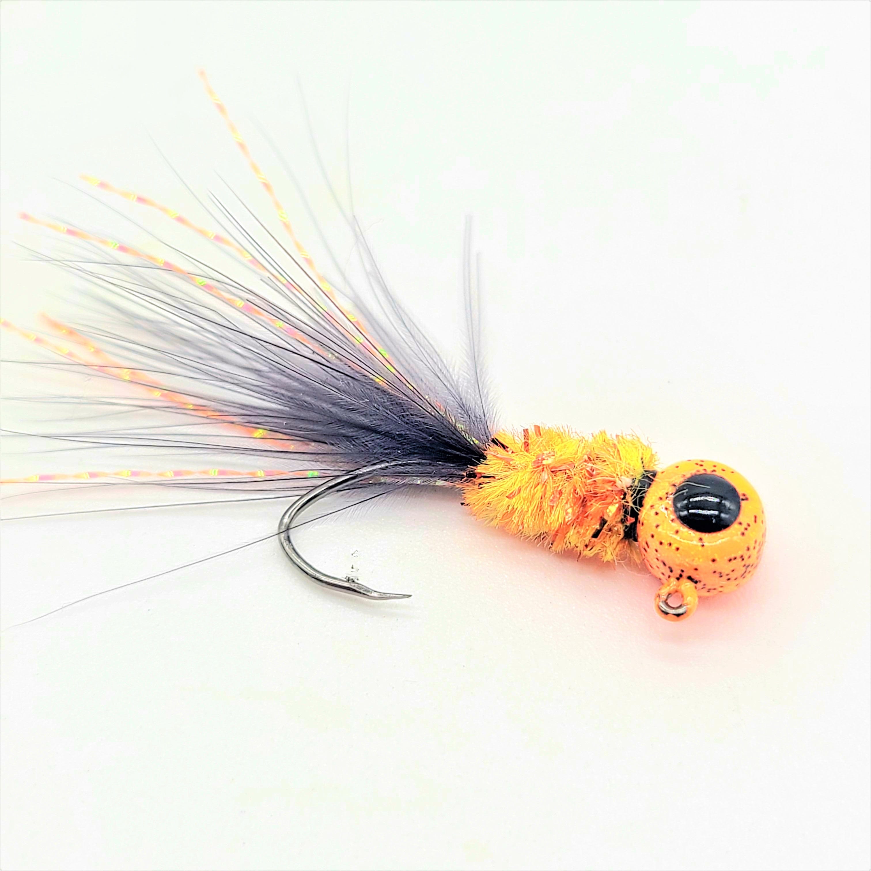 Hand Tied Crappie Jigs  - Marabou Tail