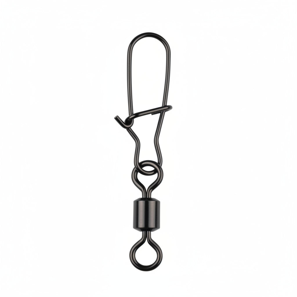 Jig Shack Fishing Swivels with Snaps (5pk) - Great for Hard Baits