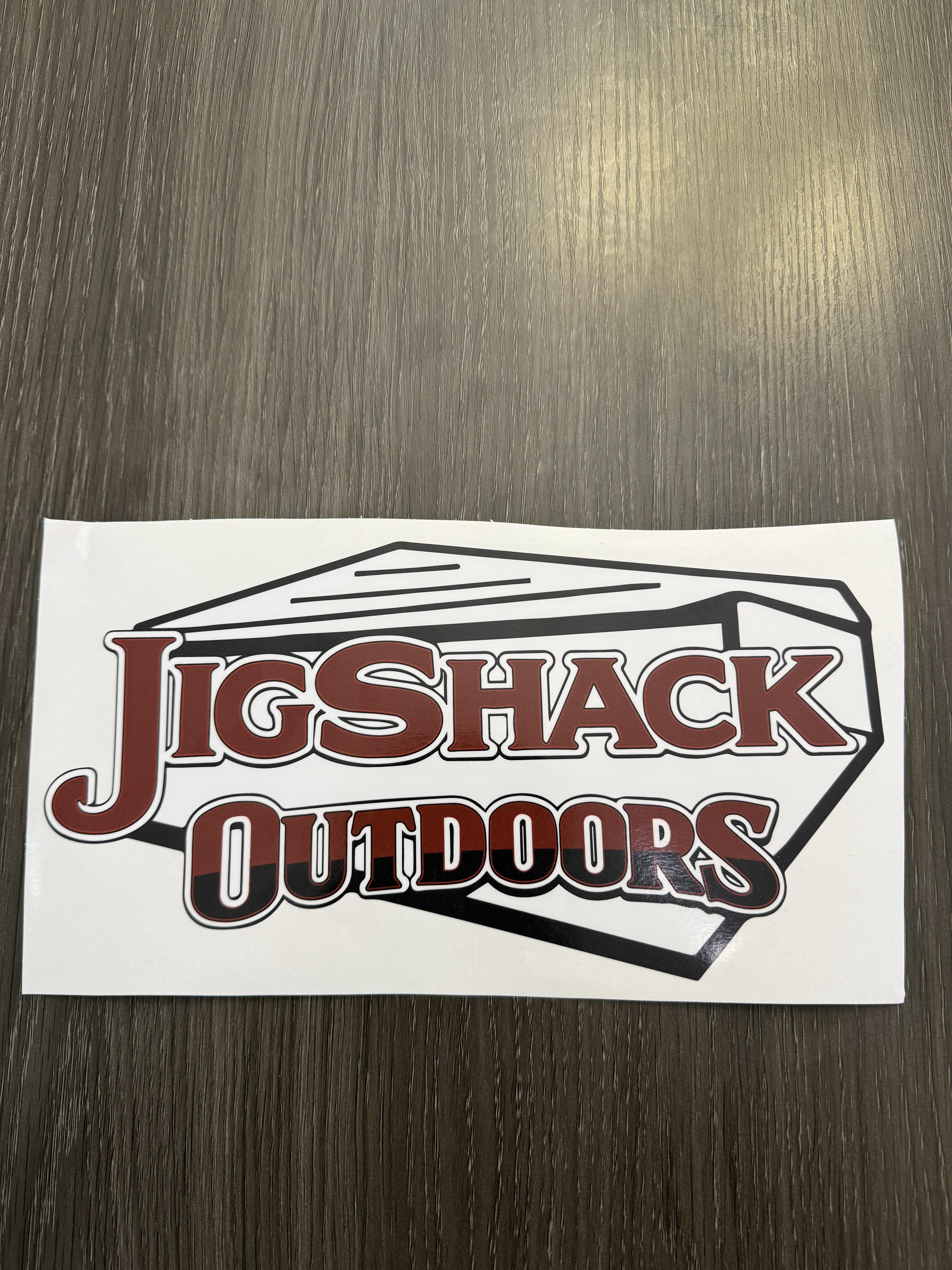 Jig Shack Outdoors 12x6 Sticker Decal