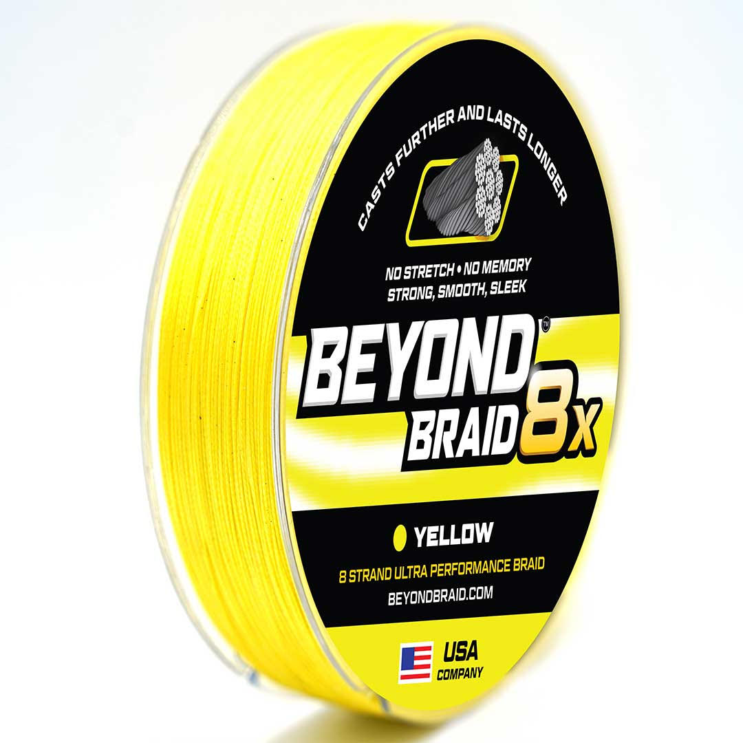 Beyond Braid Yellow 8X Ultra Performance 8 Strand Braided Line