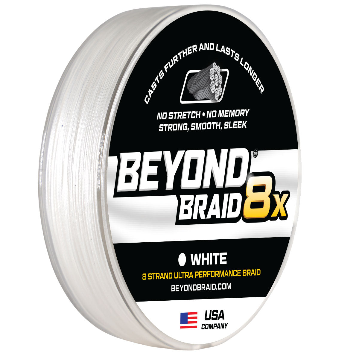 Beyond Braid White 8X Ultra Performance 8 Strand Braided Line
